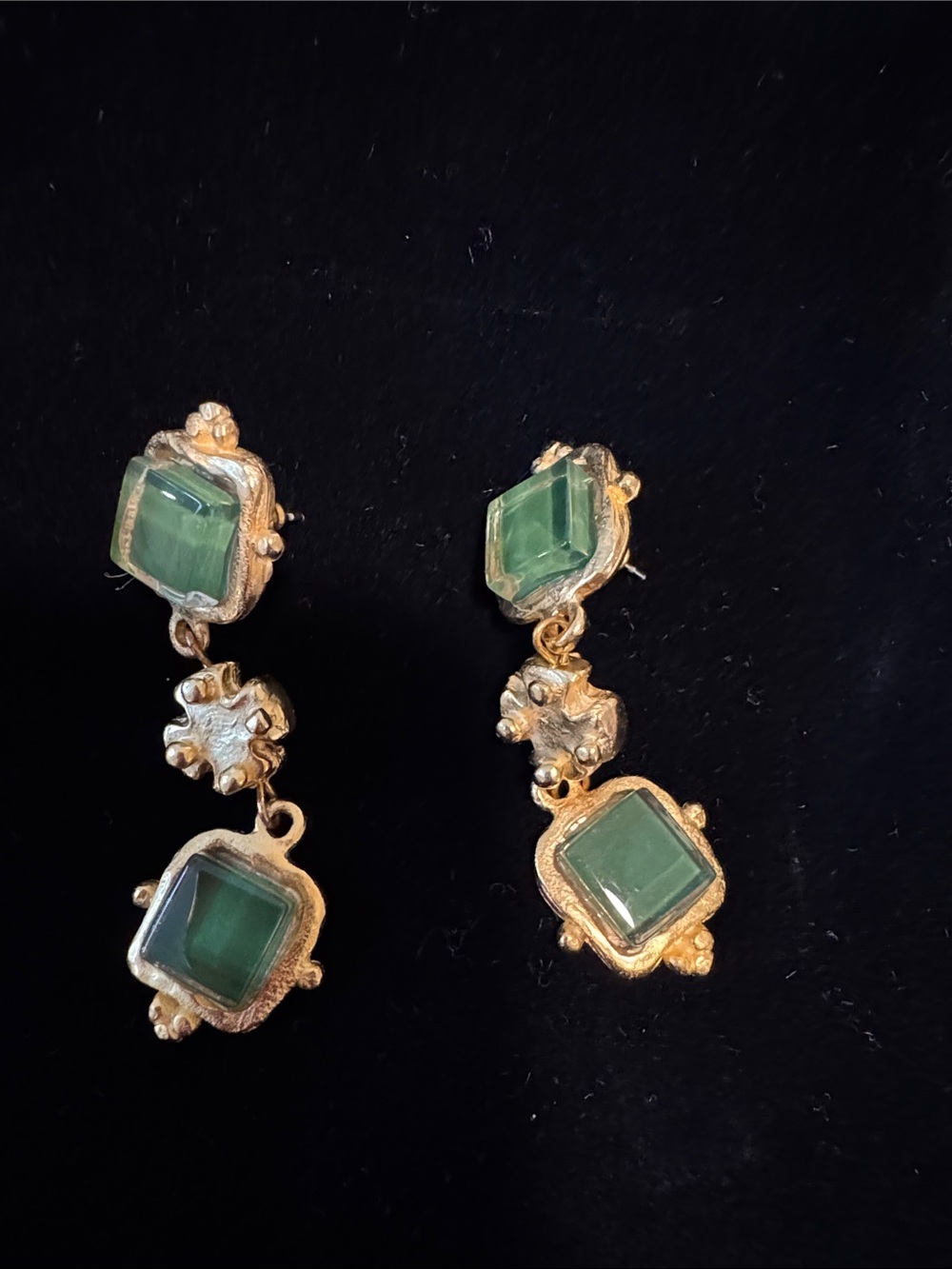 Authentic Susan Shaw Charlotte Deux Tier Earrings